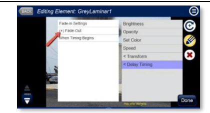 Delay timing for fire simulation effects