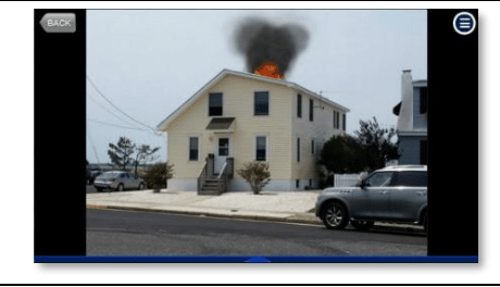 Testing masked effects in a fire simulation