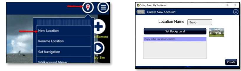 Adding a new location to a fire simulation