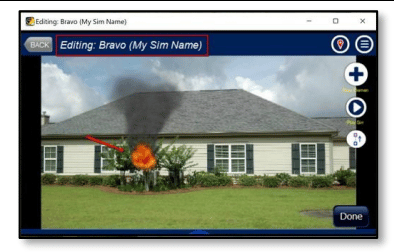 Editing new location in fire simulator