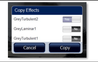 Copying fire simulation effects to clipboard