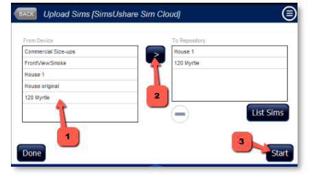 Transferring fire simulations to SimsUshare SimCloud
