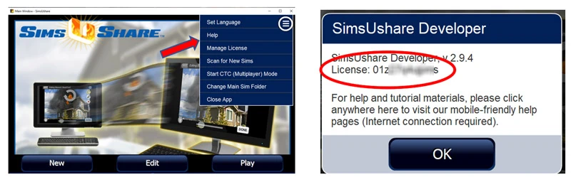 SimsUshare License