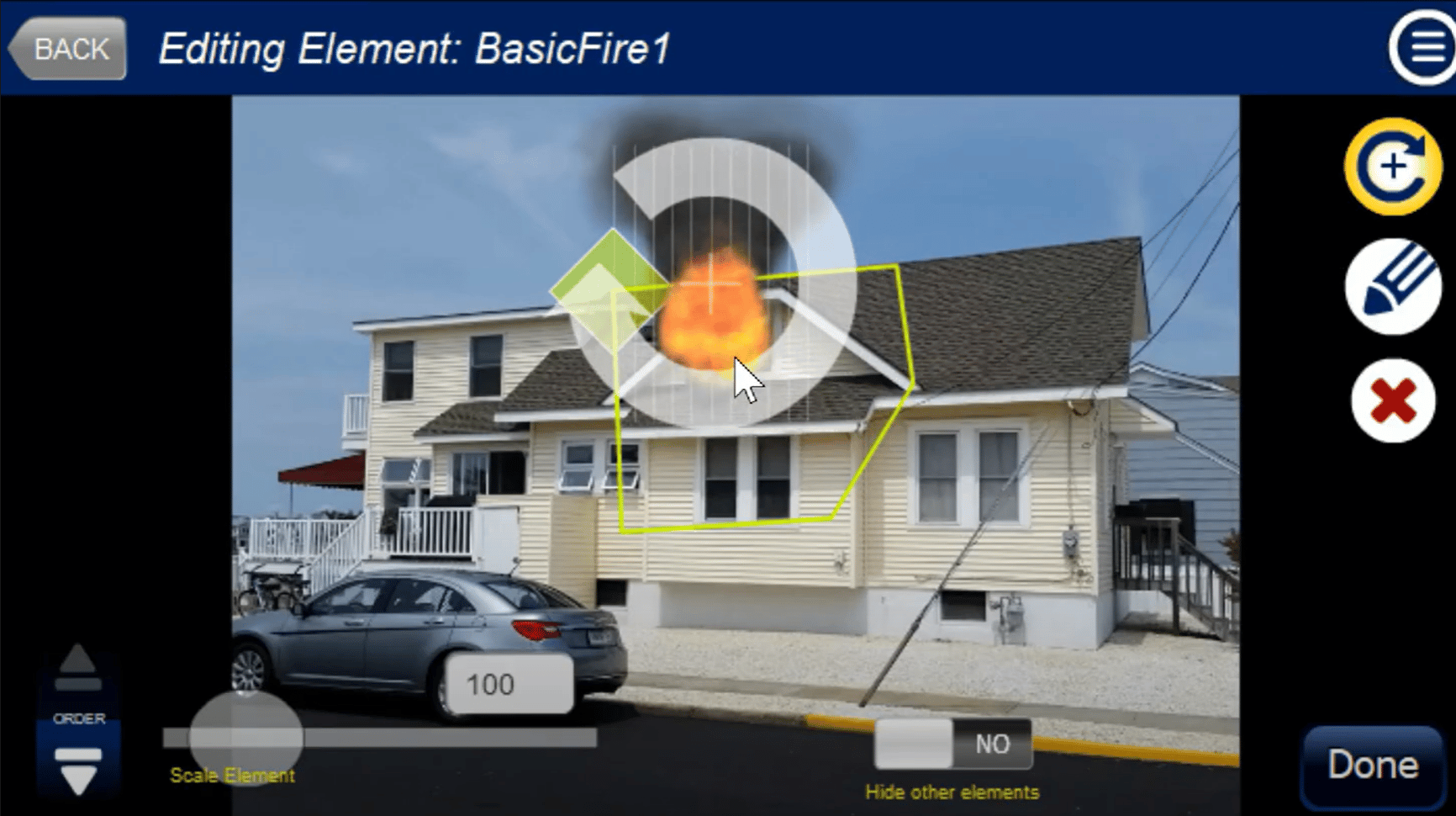 SimsUshare Fire training simulator