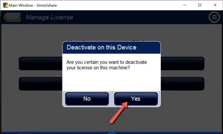 Deactivating a License