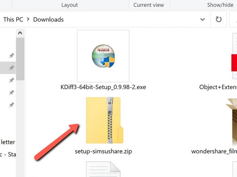 SimsUshare Setup Zip File